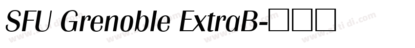 SFU Grenoble ExtraB字体转换
